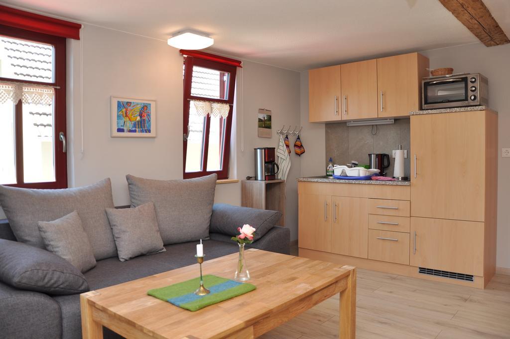 Appartement Café Landart im Thüringer Finistère à Plaue  Chambre photo