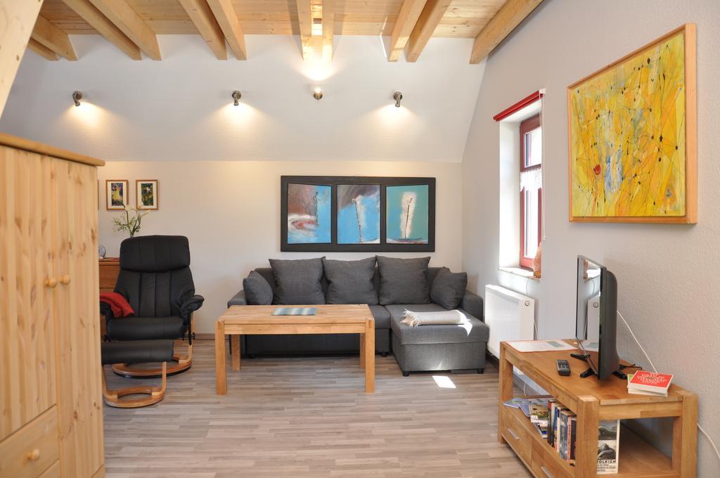Appartement Café Landart im Thüringer Finistère à Plaue  Chambre photo