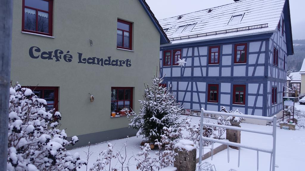 Appartement Café Landart im Thüringer Finistère à Plaue  Extérieur photo
